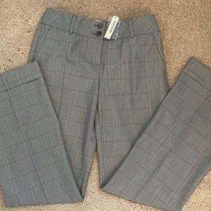 WHBM Classic Plaid Trouser Pants Size 0